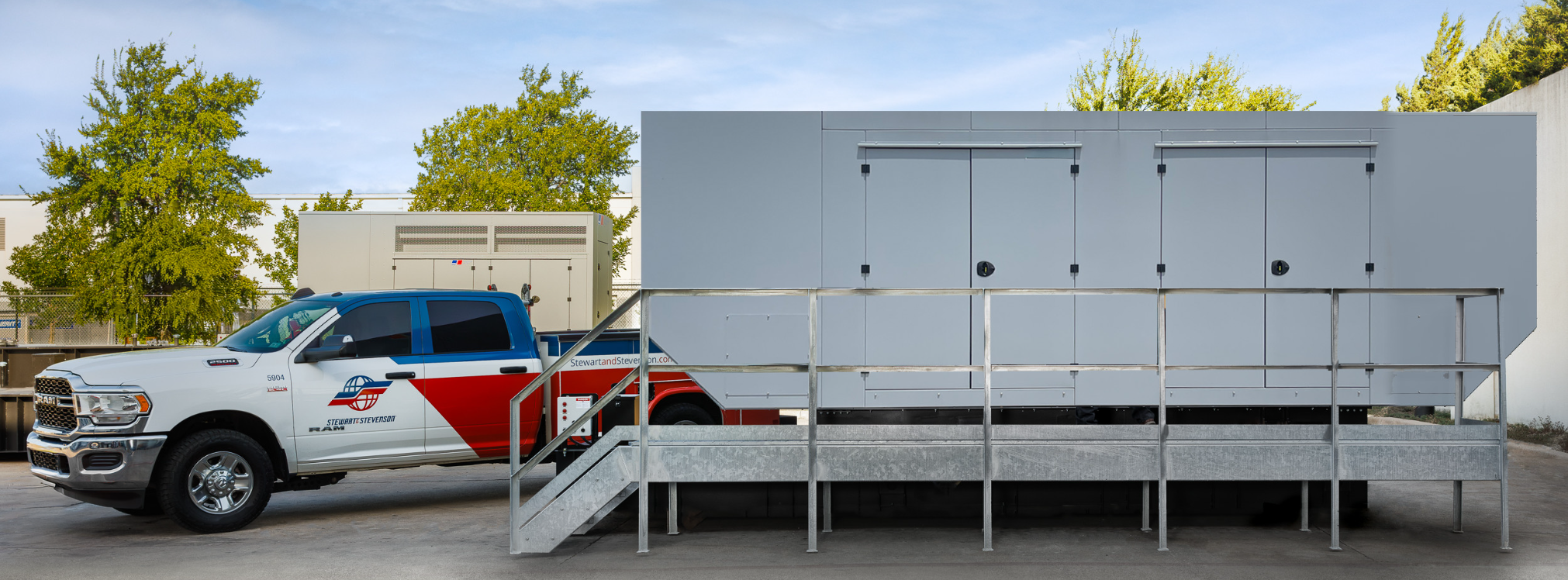 Industrial diesel and gas power generation systems