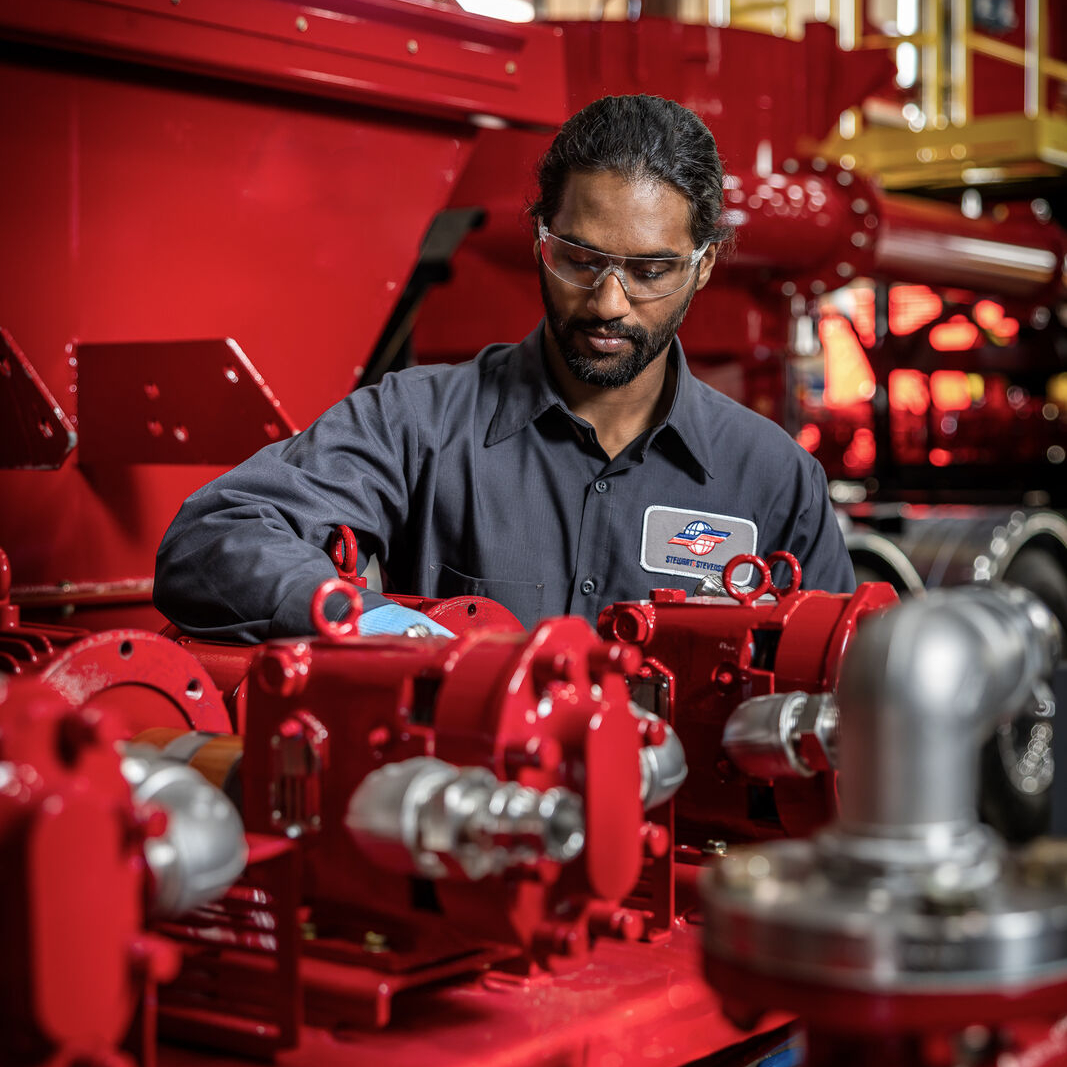 Diesel engine repair and service shop