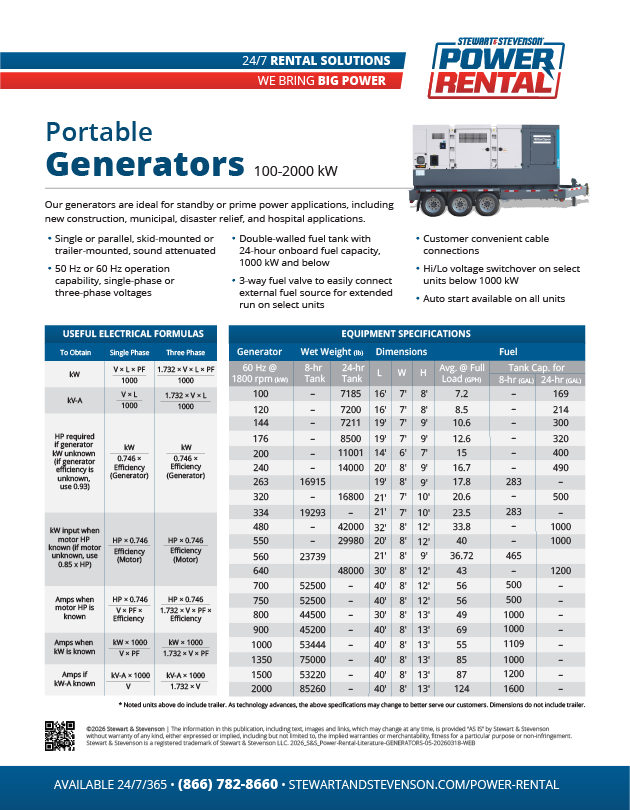 2026 S&S Power Rental Literature GENERATORS 05 20260318 WEB