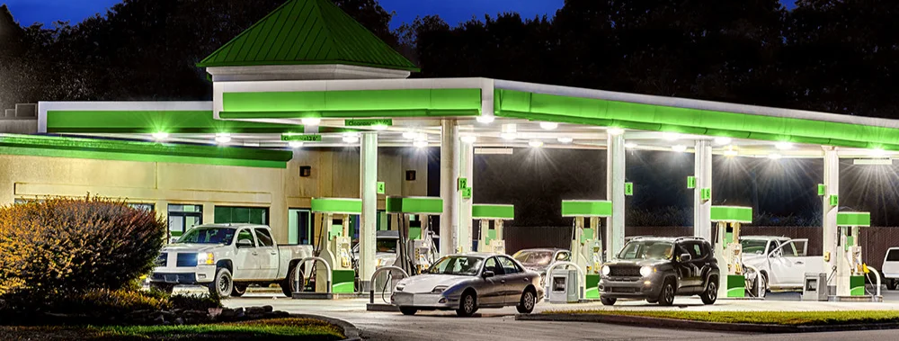 Gas Station at night